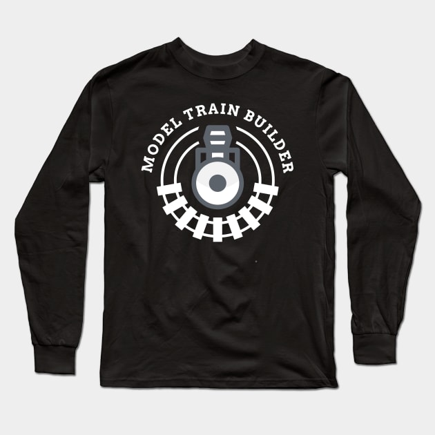 Modelrailroad HO N Z Train Model Long Sleeve T-Shirt by alpmedia